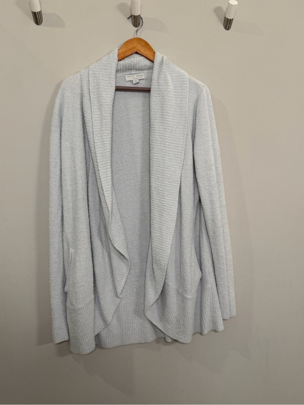 Barefoot Dreams CozyChic Lite Circle Cardigan - Pale Blue L/XL